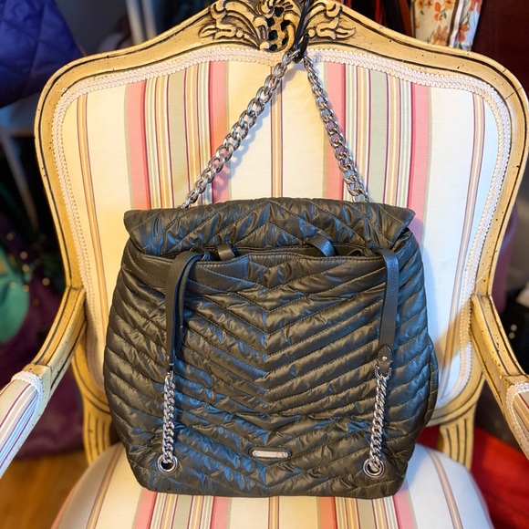 Rebecca Minkoff Edie “Puffer” Backpack with Chain Detail - Picture 2 of 12